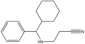 3-{[cyclohexyl(phenyl)methyl]amino}propanenitrile 구조식 이미지