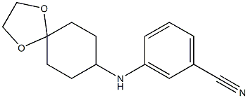 3-{1,4-dioxaspiro[4.5]decan-8-ylamino}benzonitrile Structure