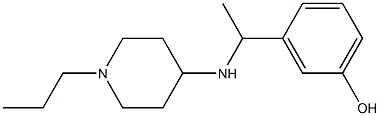 3-{1-[(1-propylpiperidin-4-yl)amino]ethyl}phenol 구조식 이미지