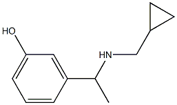 3-{1-[(cyclopropylmethyl)amino]ethyl}phenol Structure