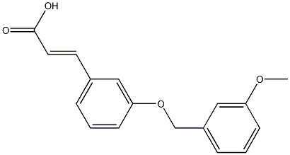 3-{3-[(3-methoxyphenyl)methoxy]phenyl}prop-2-enoic acid Structure