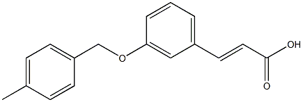 3-{3-[(4-methylphenyl)methoxy]phenyl}prop-2-enoic acid 구조식 이미지