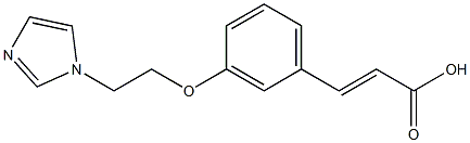 3-{3-[2-(1H-imidazol-1-yl)ethoxy]phenyl}prop-2-enoic acid 구조식 이미지