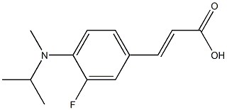 3-{3-fluoro-4-[methyl(propan-2-yl)amino]phenyl}prop-2-enoic acid Structure