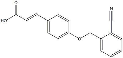 3-{4-[(2-cyanophenyl)methoxy]phenyl}prop-2-enoic acid Structure