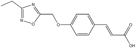 3-{4-[(3-ethyl-1,2,4-oxadiazol-5-yl)methoxy]phenyl}prop-2-enoic acid 구조식 이미지