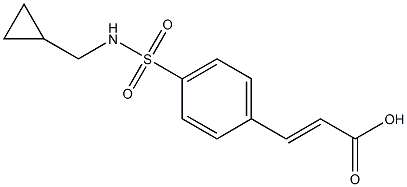 3-{4-[(cyclopropylmethyl)sulfamoyl]phenyl}prop-2-enoic acid 구조식 이미지