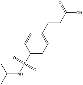 3-{4-[(isopropylamino)sulfonyl]phenyl}propanoic acid 구조식 이미지