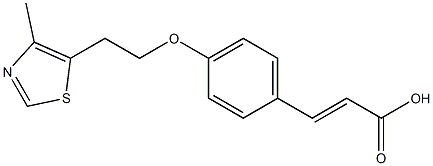 3-{4-[2-(4-methyl-1,3-thiazol-5-yl)ethoxy]phenyl}prop-2-enoic acid Structure