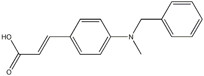 3-{4-[benzyl(methyl)amino]phenyl}prop-2-enoic acid Structure