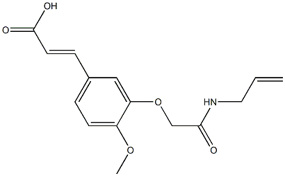 3-{4-methoxy-3-[(prop-2-en-1-ylcarbamoyl)methoxy]phenyl}prop-2-enoic acid Structure