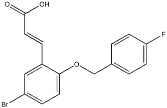 3-{5-bromo-2-[(4-fluorophenyl)methoxy]phenyl}prop-2-enoic acid Structure