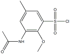 3-acetamido-2-methoxy-5-methylbenzene-1-sulfonyl chloride 구조식 이미지