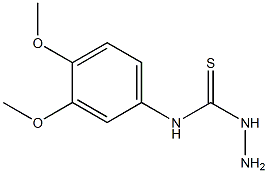 3-amino-1-(3,4-dimethoxyphenyl)thiourea Structure