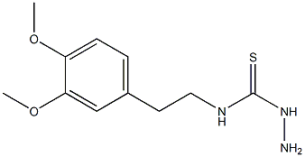 3-amino-1-[2-(3,4-dimethoxyphenyl)ethyl]thiourea 구조식 이미지