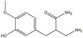 3-amino-2-[(3-hydroxy-4-methoxyphenyl)methyl]propanamide Structure