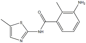 3-amino-2-methyl-N-(5-methyl-1,3-thiazol-2-yl)benzamide 구조식 이미지