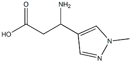 3-amino-3-(1-methyl-1H-pyrazol-4-yl)propanoic acid 구조식 이미지