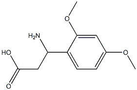 3-amino-3-(2,4-dimethoxyphenyl)propanoic acid 구조식 이미지