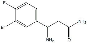 3-amino-3-(3-bromo-4-fluorophenyl)propanamide 구조식 이미지