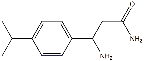 3-amino-3-[4-(propan-2-yl)phenyl]propanamide 구조식 이미지