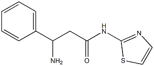 3-amino-3-phenyl-N-1,3-thiazol-2-ylpropanamide Structure