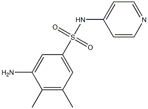3-amino-4,5-dimethyl-N-(pyridin-4-yl)benzene-1-sulfonamide Structure