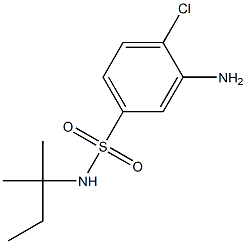 3-amino-4-chloro-N-(2-methylbutan-2-yl)benzene-1-sulfonamide 구조식 이미지