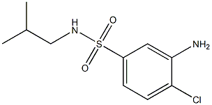 3-amino-4-chloro-N-(2-methylpropyl)benzene-1-sulfonamide Structure