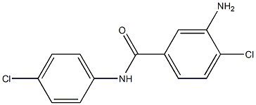 3-amino-4-chloro-N-(4-chlorophenyl)benzamide 구조식 이미지
