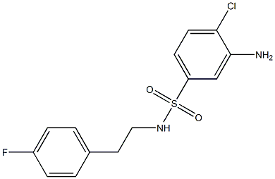 3-amino-4-chloro-N-[2-(4-fluorophenyl)ethyl]benzene-1-sulfonamide Structure