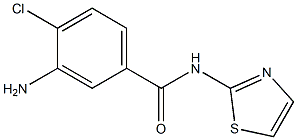 3-amino-4-chloro-N-1,3-thiazol-2-ylbenzamide Structure
