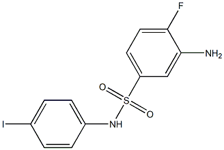 3-amino-4-fluoro-N-(4-iodophenyl)benzene-1-sulfonamide Structure