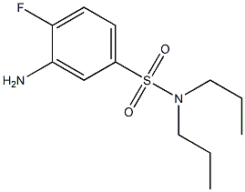 3-amino-4-fluoro-N,N-dipropylbenzene-1-sulfonamide Structure