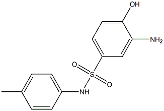 3-amino-4-hydroxy-N-(4-methylphenyl)benzene-1-sulfonamide 구조식 이미지