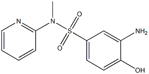 3-amino-4-hydroxy-N-methyl-N-(pyridin-2-yl)benzene-1-sulfonamide Structure