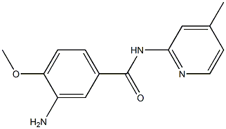 3-amino-4-methoxy-N-(4-methylpyridin-2-yl)benzamide 구조식 이미지