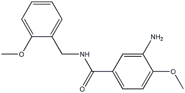 3-amino-4-methoxy-N-[(2-methoxyphenyl)methyl]benzamide 구조식 이미지