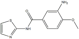 3-amino-4-methoxy-N-1,3-thiazol-2-ylbenzamide Structure