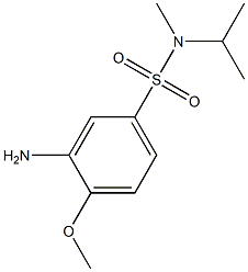 3-amino-4-methoxy-N-methyl-N-(propan-2-yl)benzene-1-sulfonamide Structure