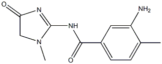 3-amino-4-methyl-N-(1-methyl-4-oxo-4,5-dihydro-1H-imidazol-2-yl)benzamide 구조식 이미지