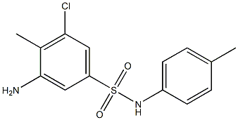 3-amino-5-chloro-4-methyl-N-(4-methylphenyl)benzene-1-sulfonamide 구조식 이미지