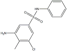 3-amino-5-chloro-4-methyl-N-phenylbenzene-1-sulfonamide Structure