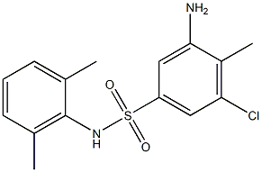 3-amino-5-chloro-N-(2,6-dimethylphenyl)-4-methylbenzene-1-sulfonamide 구조식 이미지