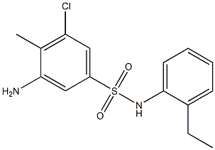 3-amino-5-chloro-N-(2-ethylphenyl)-4-methylbenzene-1-sulfonamide 구조식 이미지