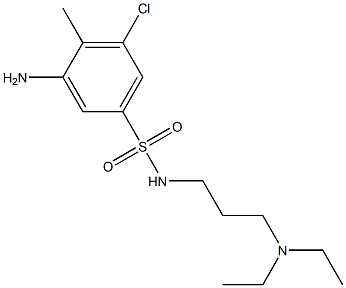 3-amino-5-chloro-N-[3-(diethylamino)propyl]-4-methylbenzene-1-sulfonamide Structure