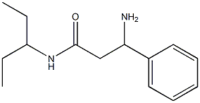 3-amino-N-(1-ethylpropyl)-3-phenylpropanamide 구조식 이미지
