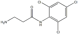 3-amino-N-(2,4,6-trichlorophenyl)propanamide Structure