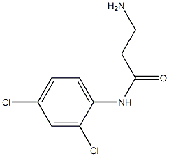 3-amino-N-(2,4-dichlorophenyl)propanamide 구조식 이미지