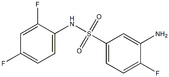 3-amino-N-(2,4-difluorophenyl)-4-fluorobenzene-1-sulfonamide Structure